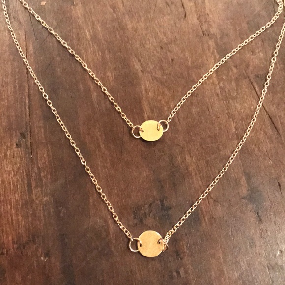 ELLA GOLD Double Layered Necklace with Gift Bag - Picture 4 of 5